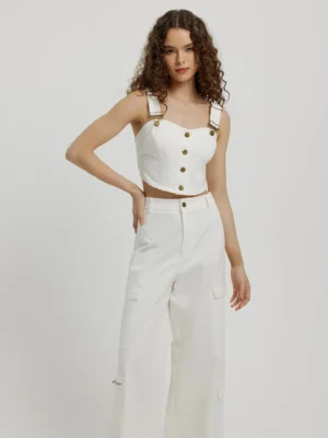 Crop Top and Trousers Co-ord Set