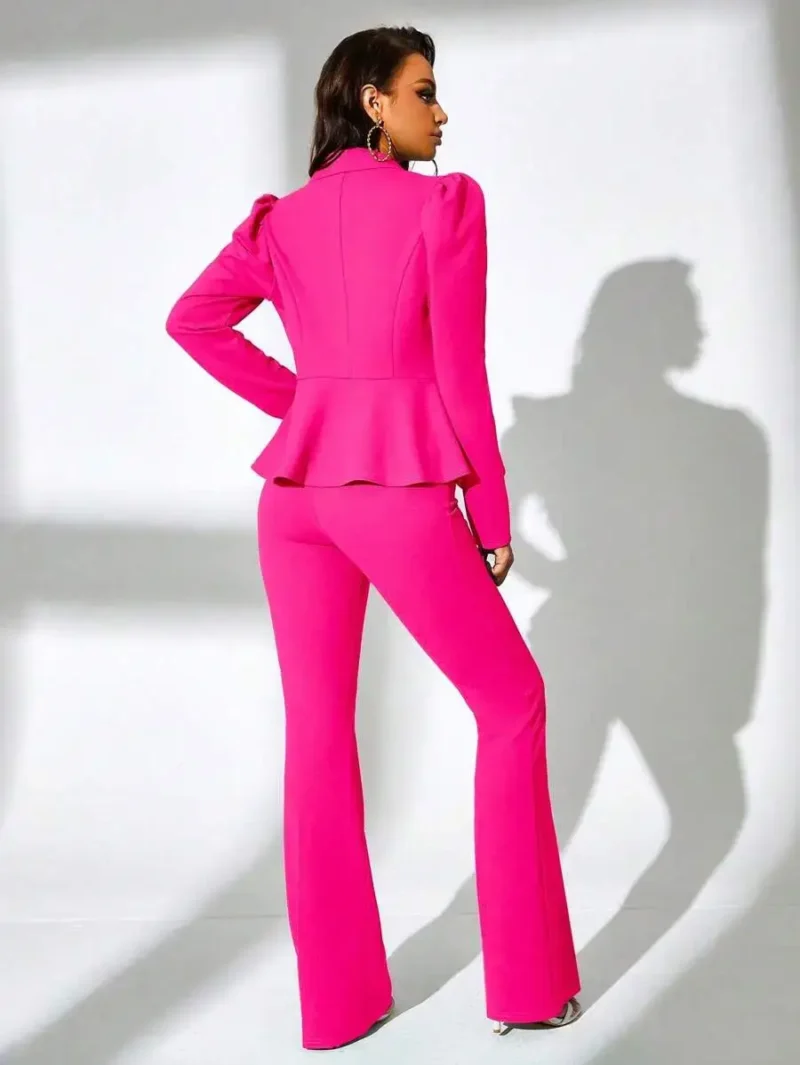 Sexy Women Pants Suit With Blazers - Image 3